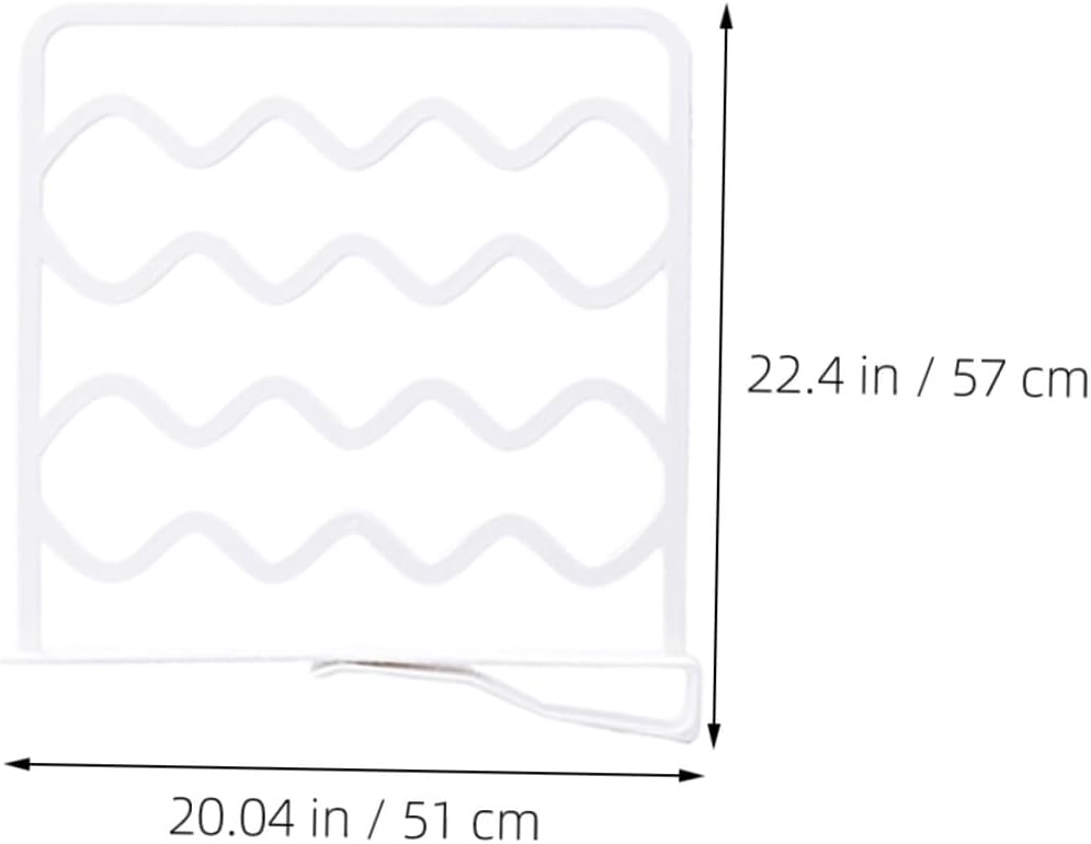 STOBAZA 10pcs Adjustable Shelf Dividers for Closet Organization No Drilling Required Flexible Wardrobe Storage Separators for Clothes Bags Sweaters and Space-Saving Closet Organizer