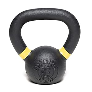 Kettlebell Kings Powder Coated Kettlebell Weights 5-90 LB | Workout Gym Equipment & Strength training sets for Women & Men | Durable Coating for Grip Strength, Rust Prevention