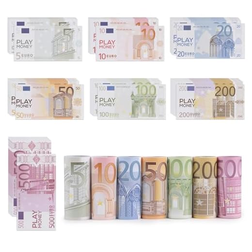 efuturetime 175 x Prop Money Copy Money Euro, Billetes Juguete, No tamaño Original, Dinero de Juguete para Niños, el Aprendizaje, Juegos, Bricolaje, Cosplay, Fiestas