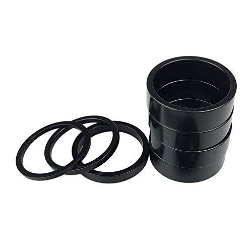 PLATT Fahrrad Ahead Vorbau Spacer 1/8' Aluminium MTB Rennrad Distanzscheiben Headset Spacer 2mm/3mm/5mm/4x10mm(7PCS)