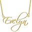 01. - Gold Name Necklace-Style 3