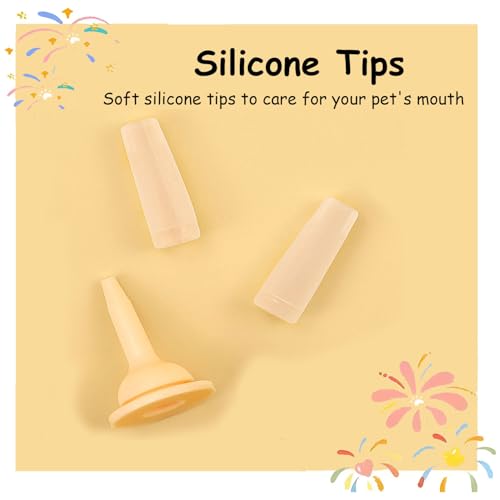 Image of Pet Pill Dispenser, Pet Piller Gun Oral Tablet Capsule,Silicone Syringes for Cats, Dogs and Small Animals (Blue-Pusher+Syringe)