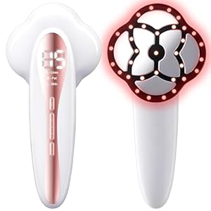 Body Massager Machine, Professional Handheld Massager with 6 Massager Heads & 3 Modes & 15 Levels, Cordless Electric Body Massager for Belly, Waist, Arm, Leg, Butt