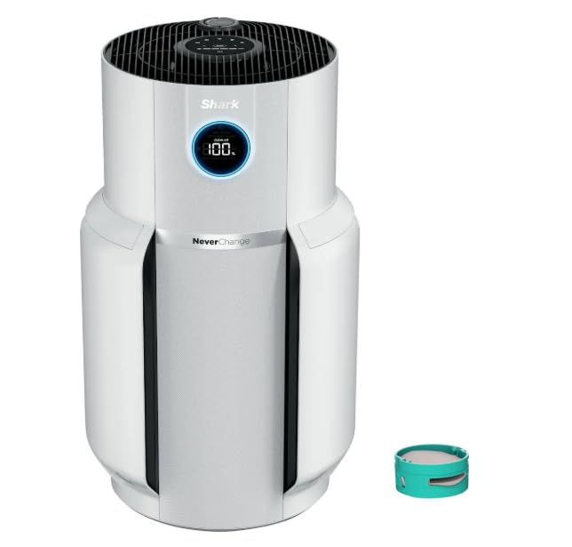 Shark Air Purifier MAX with Long-Life Filtration Large 1400 sq ft Coverage Multi-Stage Filter System Air Quality Sensor