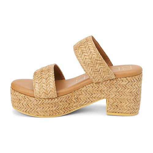 Image of BEACH by Matisse Womens Gem Platform Block Casual Sandals Casual High Heel 3 inch & Up - Off White