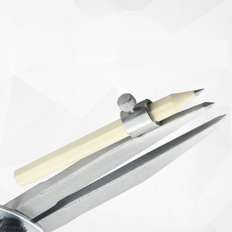 Compasso E Matita - Compasso A Matita da Carpentiere, Ideale per Geometria, Disegno, Disegno Tecnico, Tracciamento di Cerchi, 250mm