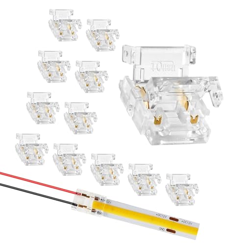 Connettori senza saldatura a clip rapida per aste luminose a LED da 8 mm, facili da installare