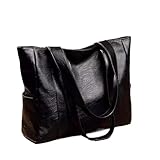 Compatible avec les grands sacs intégrant une texture en cuir souple for femmes, un style simple et polyvalent, et une conception de sac cabas à bandoulière de grande capacité, répondant aux divers besoins de transport quotidiens.