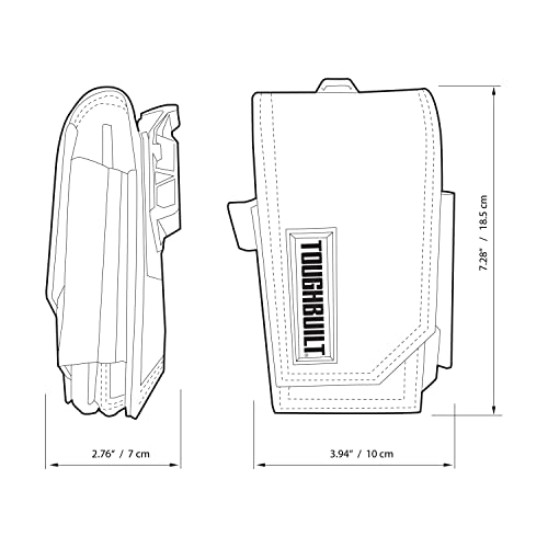 Toughbuilt Smart Phone Pouch With Pencil Pockets - Compatible With Most Tool Belts thumb #8