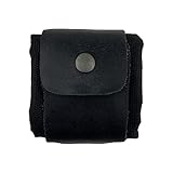 Hide & Drink Waxed Canvas Foraging Pouch (Collapsible) for Hiking Treasures/Seashells Handmade Charcoal Black