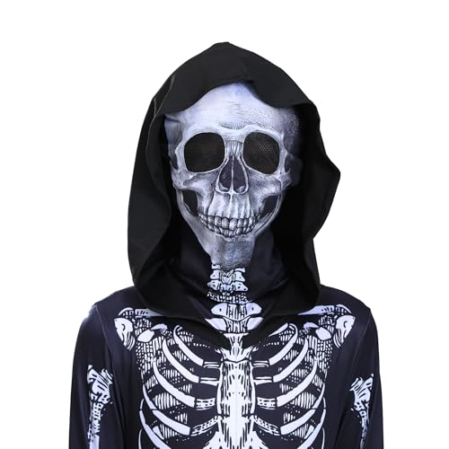 Disfraz completo esqueleto para niño Halloween miniatura 5