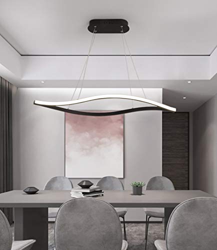 Chandelier LED suspendu dimmable pour ajuster la lumière de la cuisine au salon