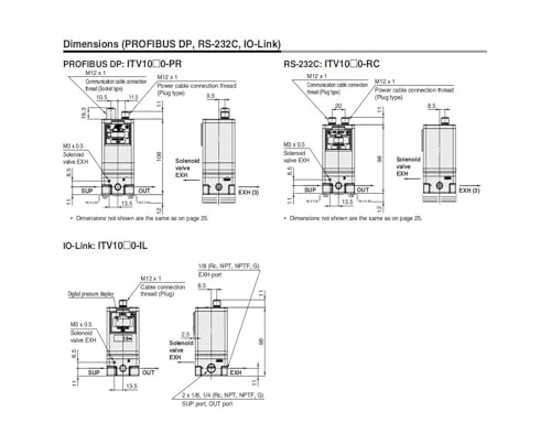 Régulateur électropneumatique ITV1050-312N haute précision constante - 5