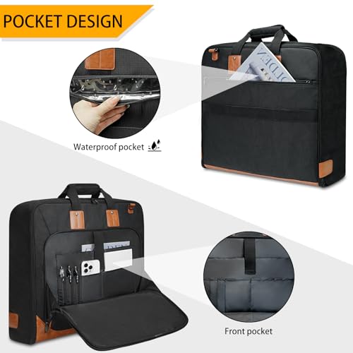 Noozion Bolsa de couro grande para viagem, bolsa de mão de mão, bolsa de viagem, impermeável, para h