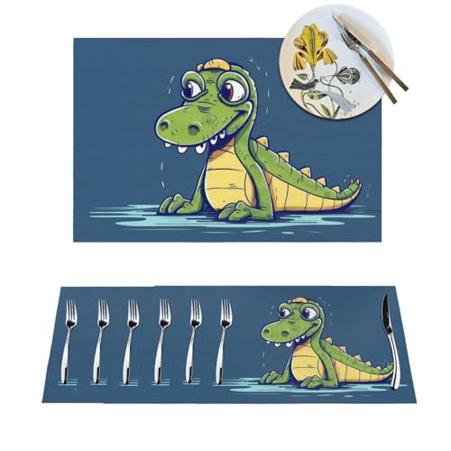 Sets de table lavables en PVC résistant à la chaleur lot de 4 - 2