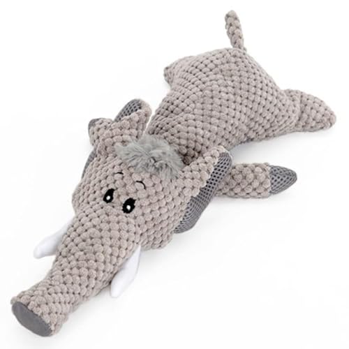 Juguete Mordible y Sonoro Elefante de Peluche para Perro