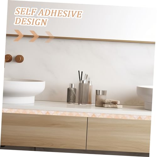 WHAMVOX Autoadesivo Rodapé Fita De Calafetagem De Mármore Papel De Parede De Mármore Descascar E Col