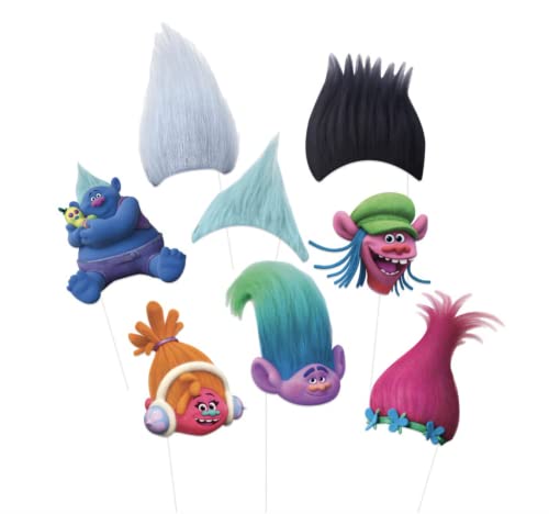 Trolls Photo Booth Props | Assorted Designs | 8 Pcs