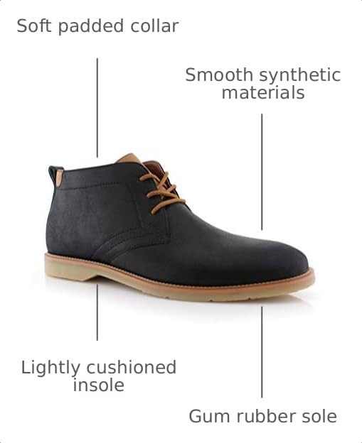 Image of Ferro Aldo Men's Chukka Boots | Classic Dress, Casual & Sneaker Styles | Lace-Up Ankle Boot for Work & Everyday Wear