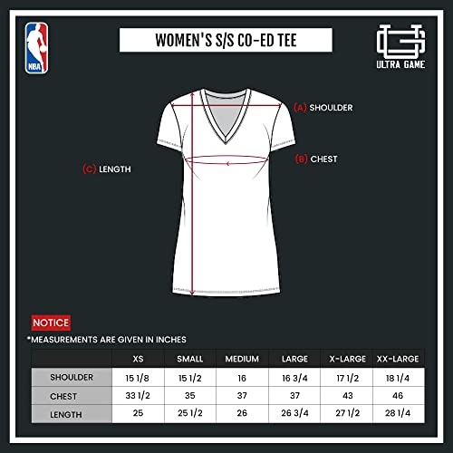 Camisa mujer cuello en V de corte relajado Ultra Game camiseta casual 6