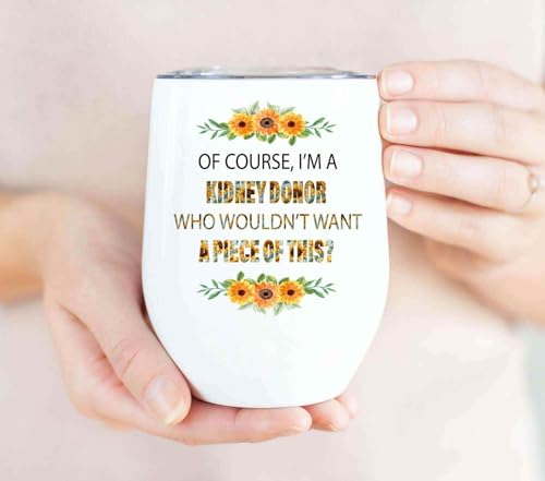 Generic Gift Idea Kidney Donor Gift Motivational Quote Show Support For Donators 12 Oz White Stainless Steel Tumbler thumb #3