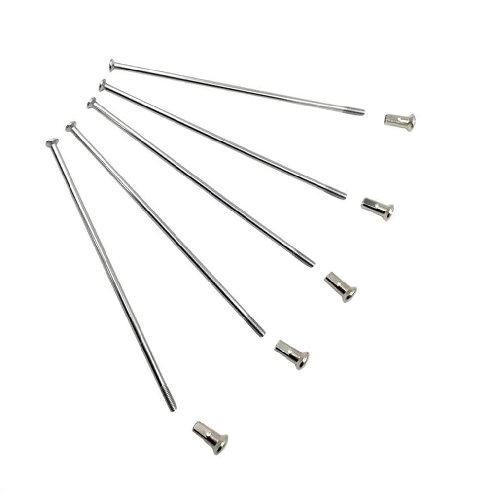 Raggi Bicicletta 20pcs / 9G Raggi Diametro 3,5 Mm Acciaio inossidabile 304 Materiale Straight Pull Illuminazione Nastro Colore moto(Length 60-200mm)