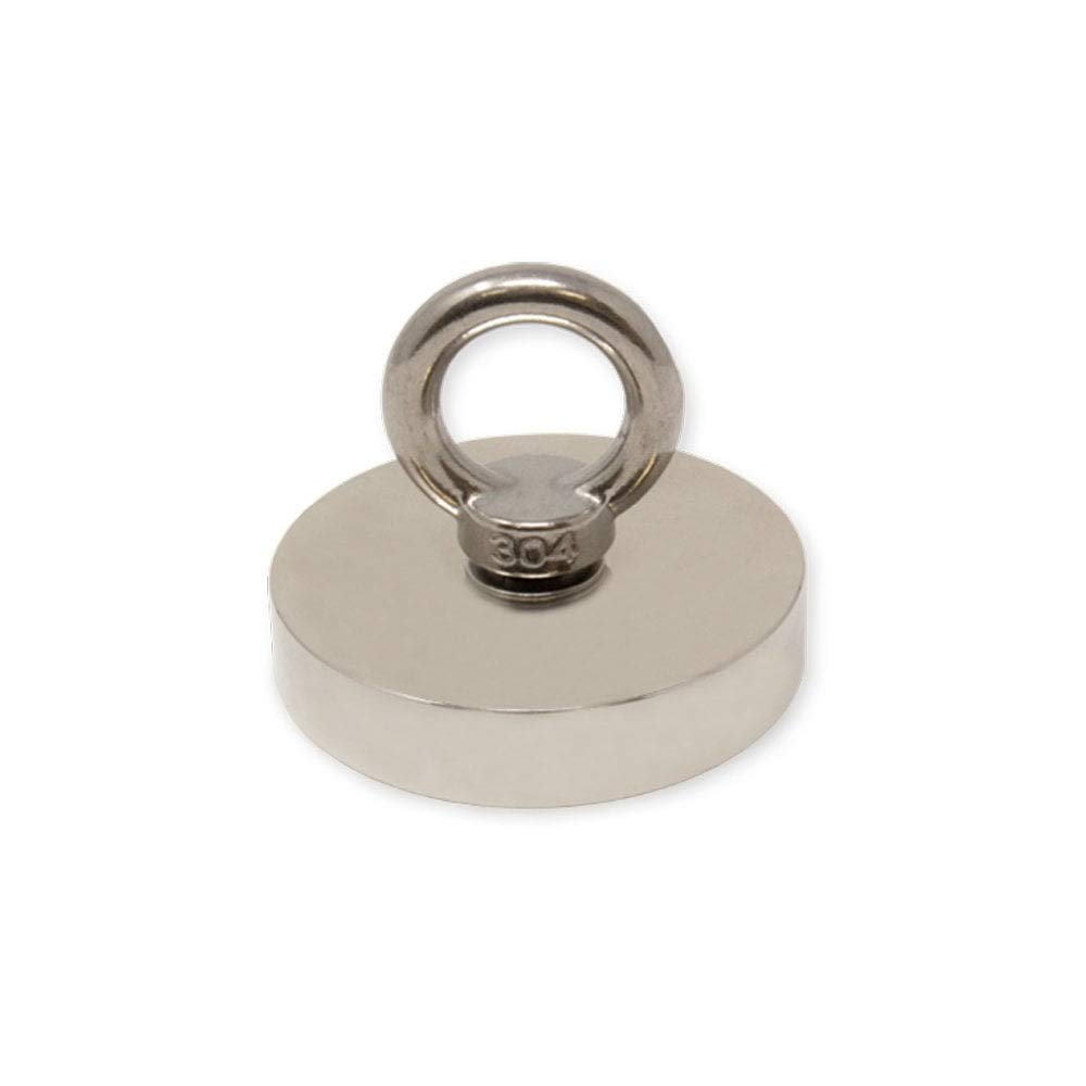 N42 Pot Pot Noodmio Magnet Con Mebolla M10 Per Pesca A Magnete, Recupero E Caccia Al Tesoro - 75Mm Dia x 15Mm - 200kg Di Tiro - Pacco Di 1
