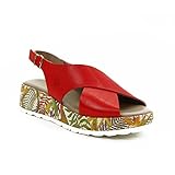 sandalias yokono hombre  Sandalia de Plataforma Zadar 002 Rojo