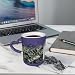 Imagen de Anceky Taza de café con estampado de dinero y signo de dólar que cambia de color con el calor