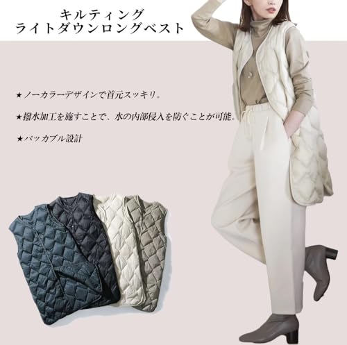 lucky lemon キルティングベスト レディース ダウンベスト の商品画像 4