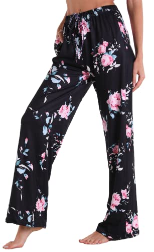 Image of X-Image Women Comfy Casual Pajama Pants with Pockets & Drawstring
