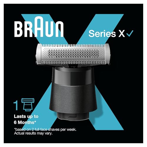 Braun Series X Lame De Rechange Pour Tondeuse SeriesX Lame4D Innovante Avec Sabot Bidirectionnel Et Tête Flexible Pour Un Rasage Rapide Compatible Avec Toutes Les Tondeuses Series X XT20 - vue 2