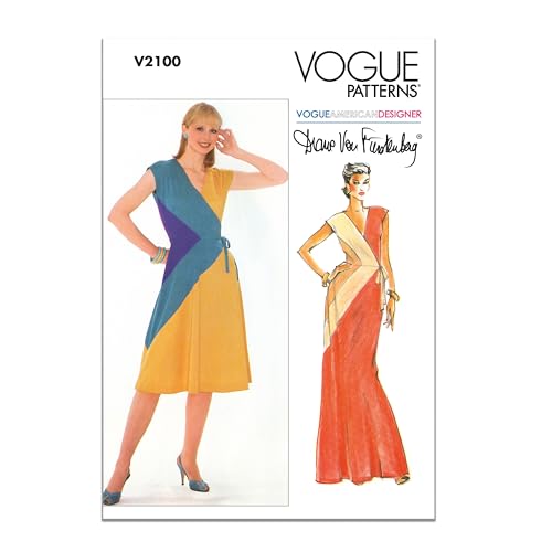 Vogue Paper Patterns V2100H5 Misses' Knit Dress By Diane Von Furstenberg H5(6-8-10-12-14)