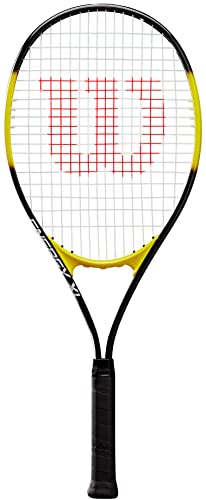 Wilson Energy XL Black/Yellow Tennis Racquet - Best Oversize & Xtra Long Frame for Beginner & Recreational Players