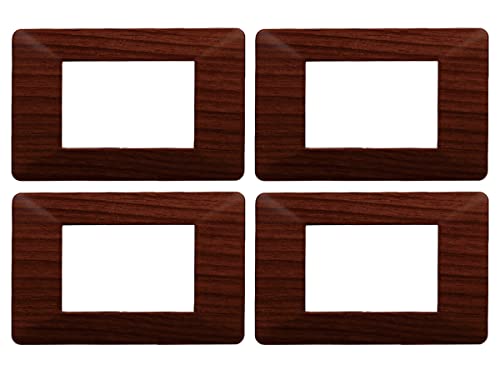 4 Pezzi Placche Compatibile Con Vimar Plana, Placche In Plastica