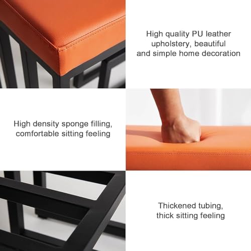 Banc à chaussures structure en métal noir pour optimiser les petits espaces - 4