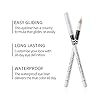 White Eyeliner Pencils Professional Use as Highlighter, Soft, Waterproof, Long-Lasting Eyeshadow, Eye Brightener, Beauty Makeup Tools (12pcs)