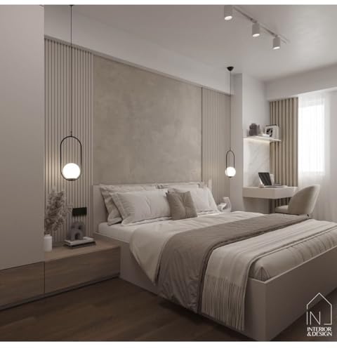 Image of BrightLyt Metal Glass Hanging Light for Kicthen, Living Room, Pendant Lamp for Bedroom, Kitchen Pair of 2 (Round + Oval)