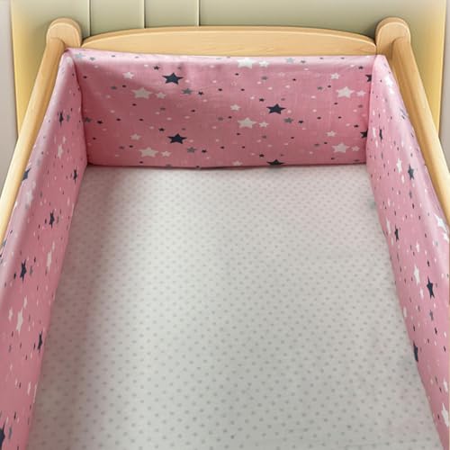 RZYW Chichoneras Cuna Transpirable Protector de Cuna Adecuado Protección Integral Suave Transpirable Alfombra Anticolisión para El Hogar Fácil,W13,150 * 30CM