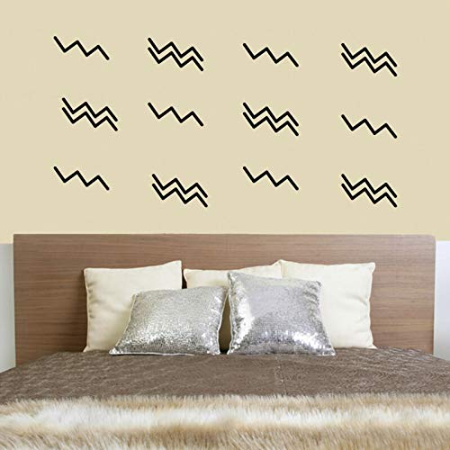 Set of 22 Vinyl Wall Art Decal Zig Zag Patterns 7” to 8