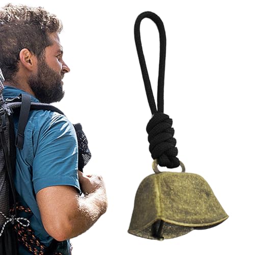 Cow Bell per Pascolo, Campanello di scavo di pecore,Vintage Clear Sound Copper Cow Cow Mucche con cordino - Ornamento retrò per bestiame