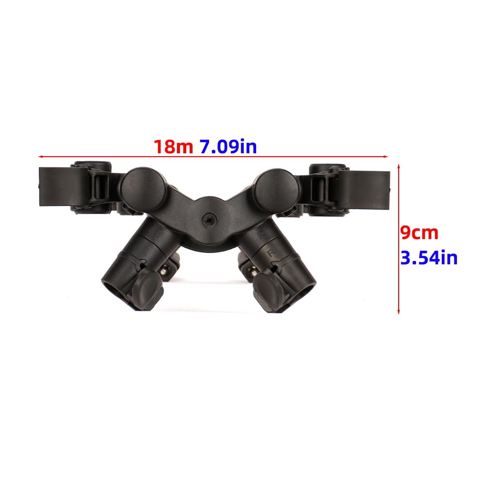 Hirisi Tackle Rod Pod Rutenhalter – 3 Ruten oder 2 Ruten wählbar, – Aluminium Rutenständer mit Tasche zum Karpfenangeln, Angelrutenständer