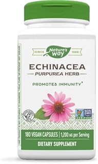 Nature's Way Echinacea Purpurea Herb, 1,200 mg per serving, 180 VCaps