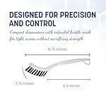 SPARTA Flo-Pac Grout Brush Crevice Brush, Detail Brush, Nylon, 8 Inches, White - Image 2