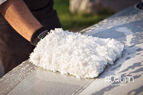 Aurum-Performance® Professionele autowashandschoen van zachte en absorberende microvezel - auto washandschoen voor zachte en effectieve autoverzorging (1 stuk) - Image 6