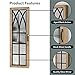 FirsTime & Co. Brown Rustic Arch Jewelry Armoire, Necklace Organizer for Bedroom Storage, Full Length Mirror Wall Vanity, Wood, Farmhouse, 43 x 14 inches