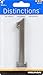 Distinctions by Hillman 843281 4-Inch Die Cast Self-Adhesive House Address, Brushed Nickel, Number 1