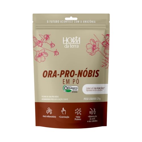 Kit 2X: Ora-Pro-Nóbis em Pó Orgânica Horta da Terra 25g