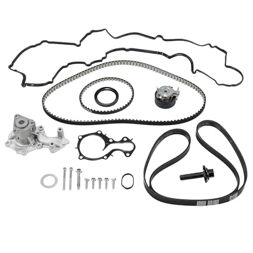 Image of Timing Belt Kit Oil Pump Belt Bio Wet Belt Kit Water Pump Fit For Ford Fiesta MK6 MK7, For Focus MK3 B-Max 1.0 Ecoboost Petrol Engine FWD 2122062, E3BG6M260AA, 1761082