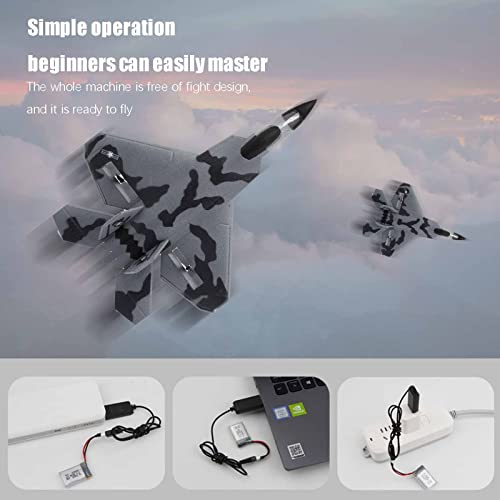 Eayaele Foam F-22 Rc 2 Ch Remote Control Fighter Jet Plane Airplane Toy For Adults Kids Boys Beginners Easy Ready To Fly(Camouflage) #TOP3